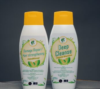 Deep Cleanse Organic Shampoo And Damage Repair Hair Strengthening Conditioner
